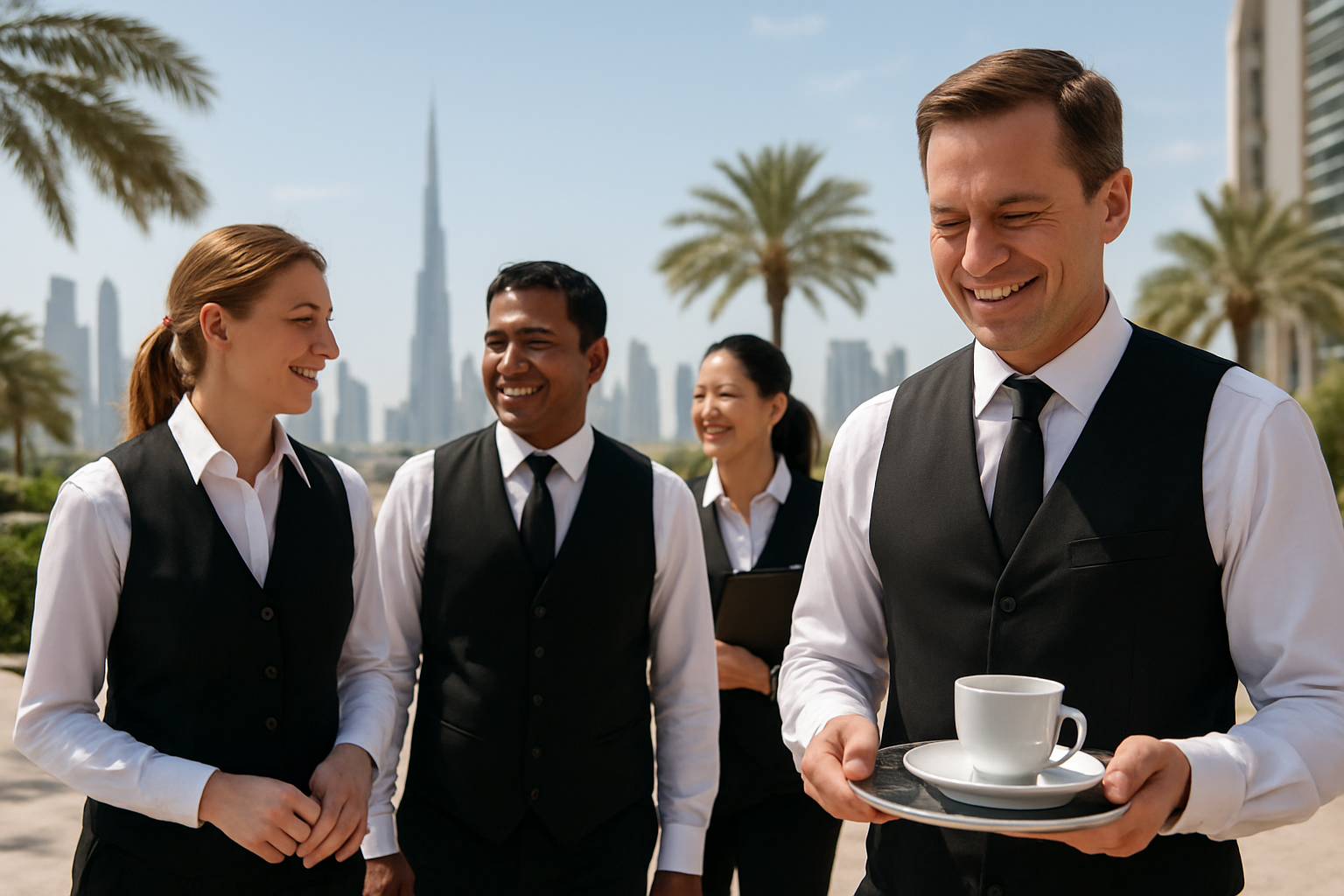 Butler job in Abu Dhabi, UAE (illustration)